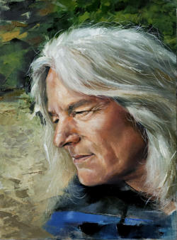 Selbstporträt: Ölgemälde in Alla-Prima-Maltechnik