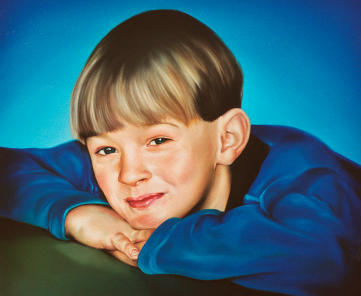 Porträt: Ölgemälde auf Leinwand