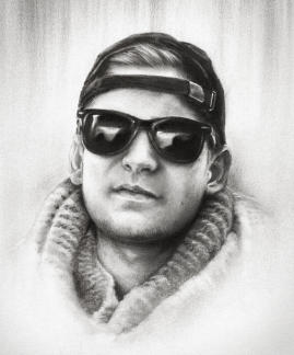 Ein Porträt in Pastell auf Künstlerkarton