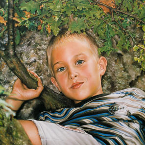 Porträt: Ölgemälde auf Leinwand