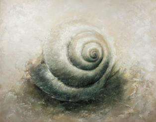 Schneckenhaus – Acryl und Öl auf Leinwand